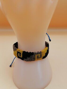 Handmade Geometric Macrame Maze Bracelet